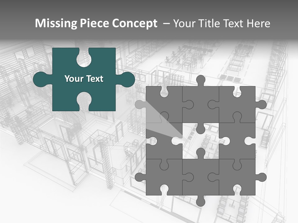 A Large Group Of Tables And Chairs In A Room PowerPoint Template