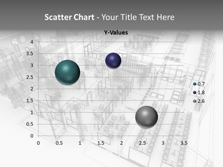 A Large Group Of Tables And Chairs In A Room PowerPoint Template