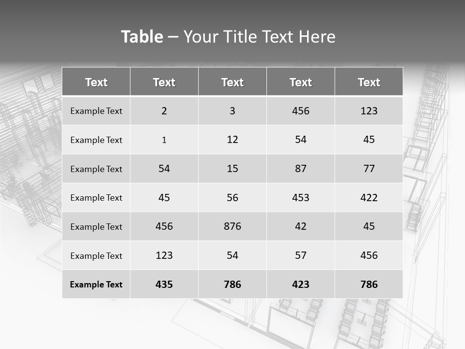 A Large Group Of Tables And Chairs In A Room PowerPoint Template