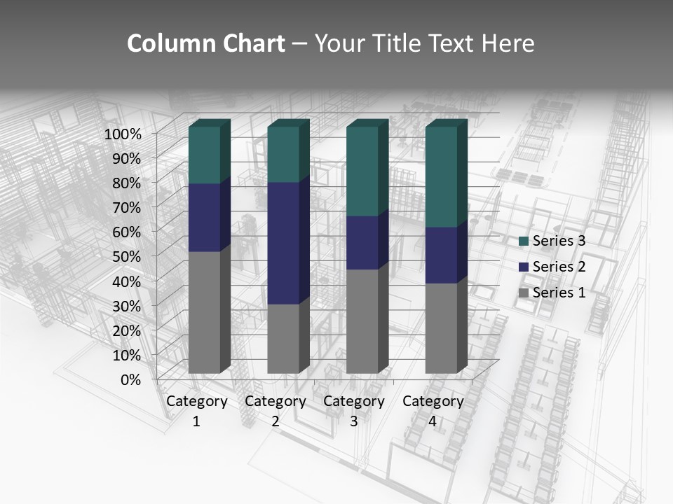 A Large Group Of Tables And Chairs In A Room PowerPoint Template