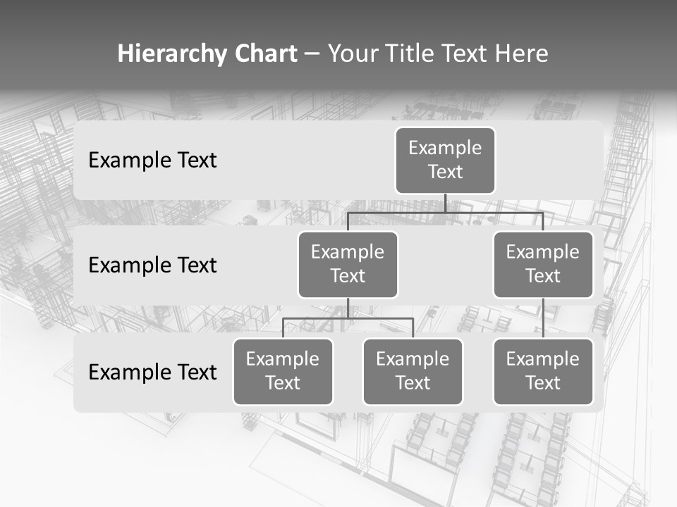 A Large Group Of Tables And Chairs In A Room PowerPoint Template