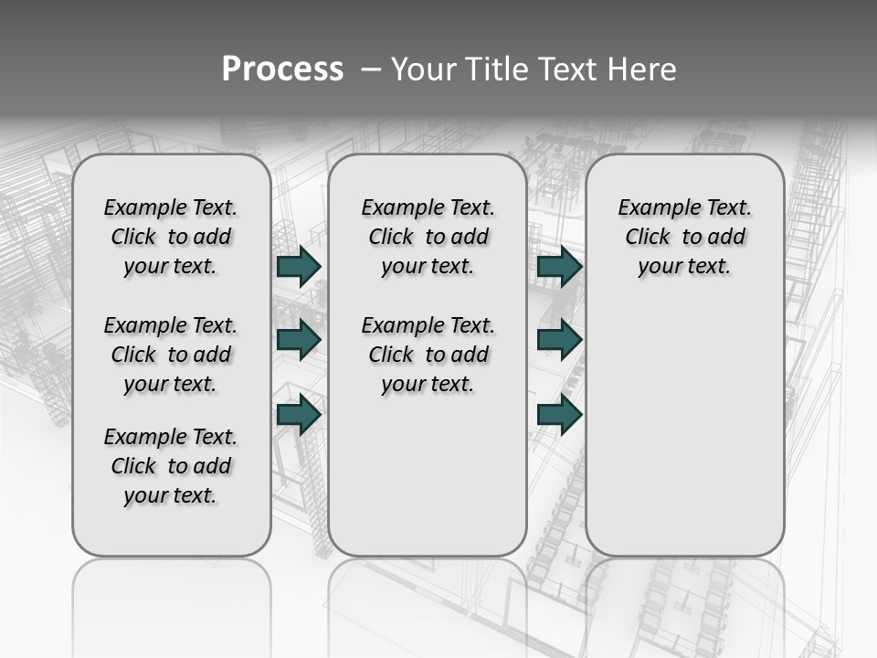 A Large Group Of Tables And Chairs In A Room PowerPoint Template