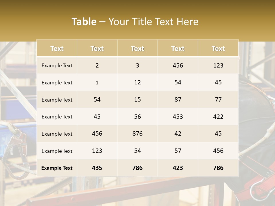 A Man In A Hard Hat And Safety Gear Working On A Machine PowerPoint Template