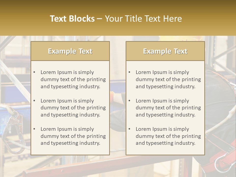 A Man In A Hard Hat And Safety Gear Working On A Machine PowerPoint Template