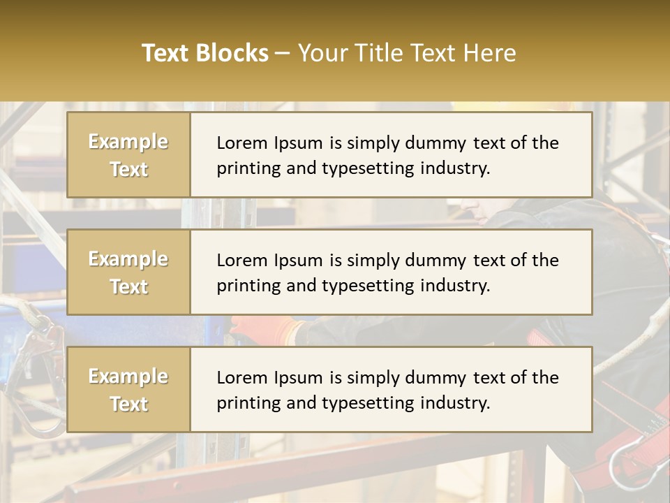 A Man In A Hard Hat And Safety Gear Working On A Machine PowerPoint Template