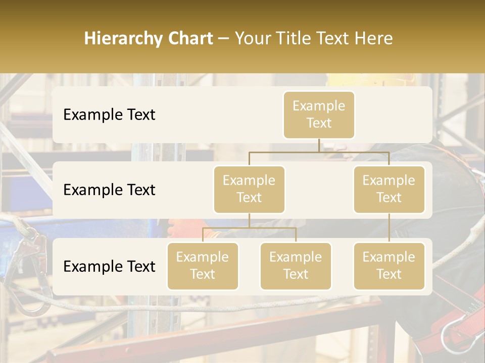 A Man In A Hard Hat And Safety Gear Working On A Machine PowerPoint Template