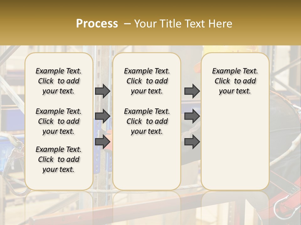 A Man In A Hard Hat And Safety Gear Working On A Machine PowerPoint Template