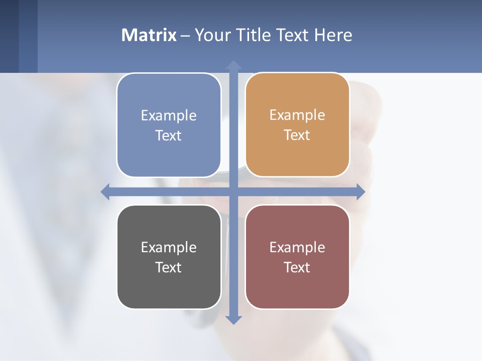 A Person Holding A Stethoscope Up To Their Eye PowerPoint Template
