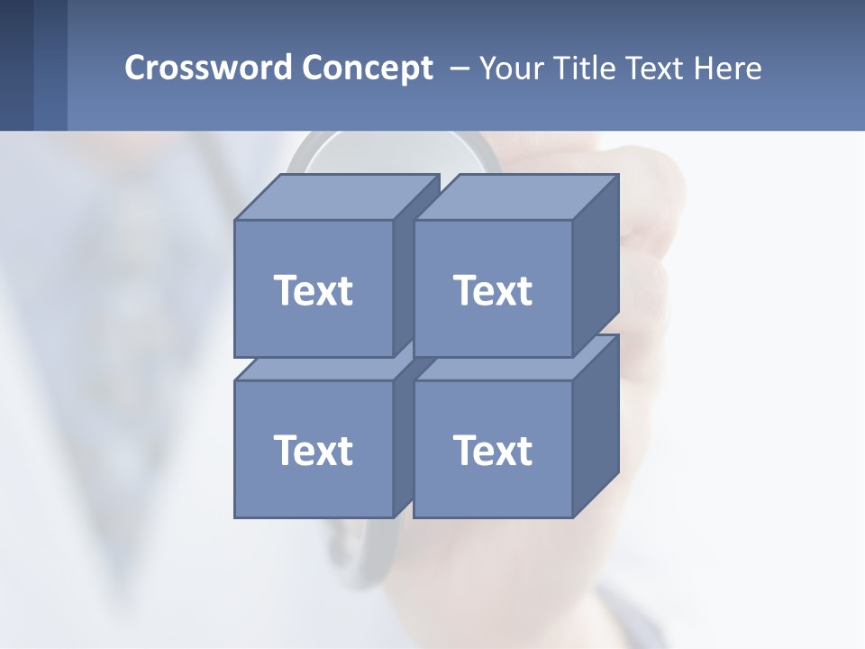 A Person Holding A Stethoscope Up To Their Eye PowerPoint Template