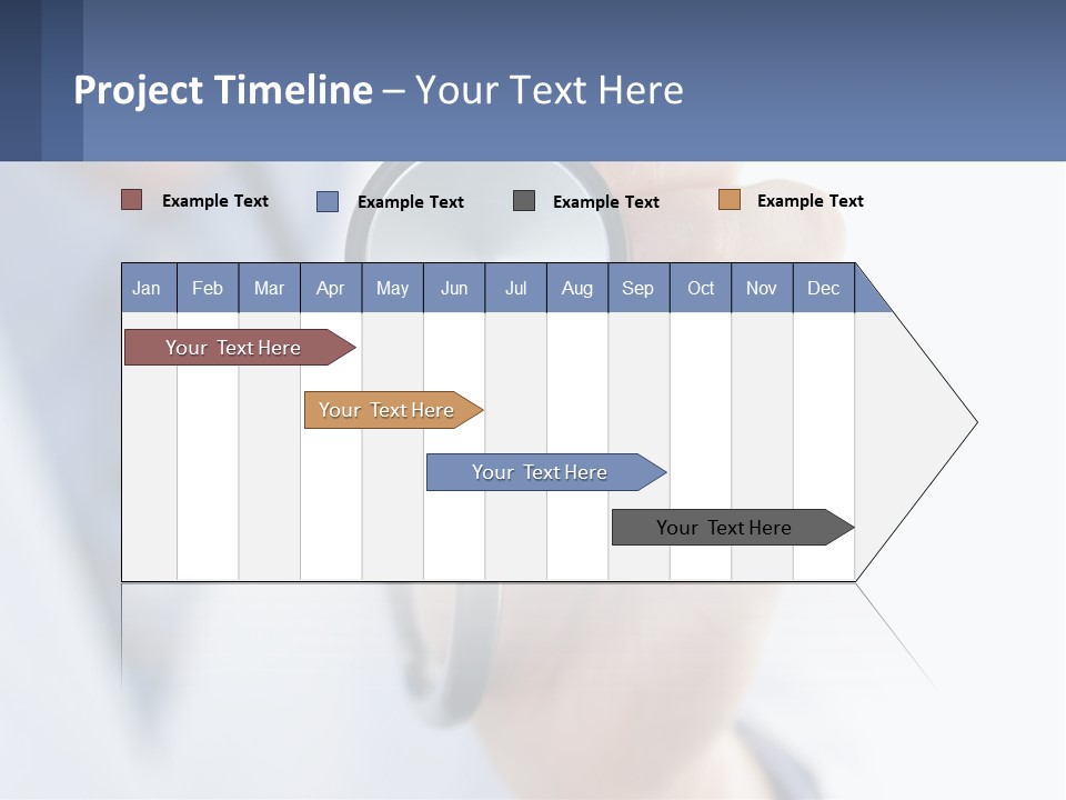 A Person Holding A Stethoscope Up To Their Eye PowerPoint Template