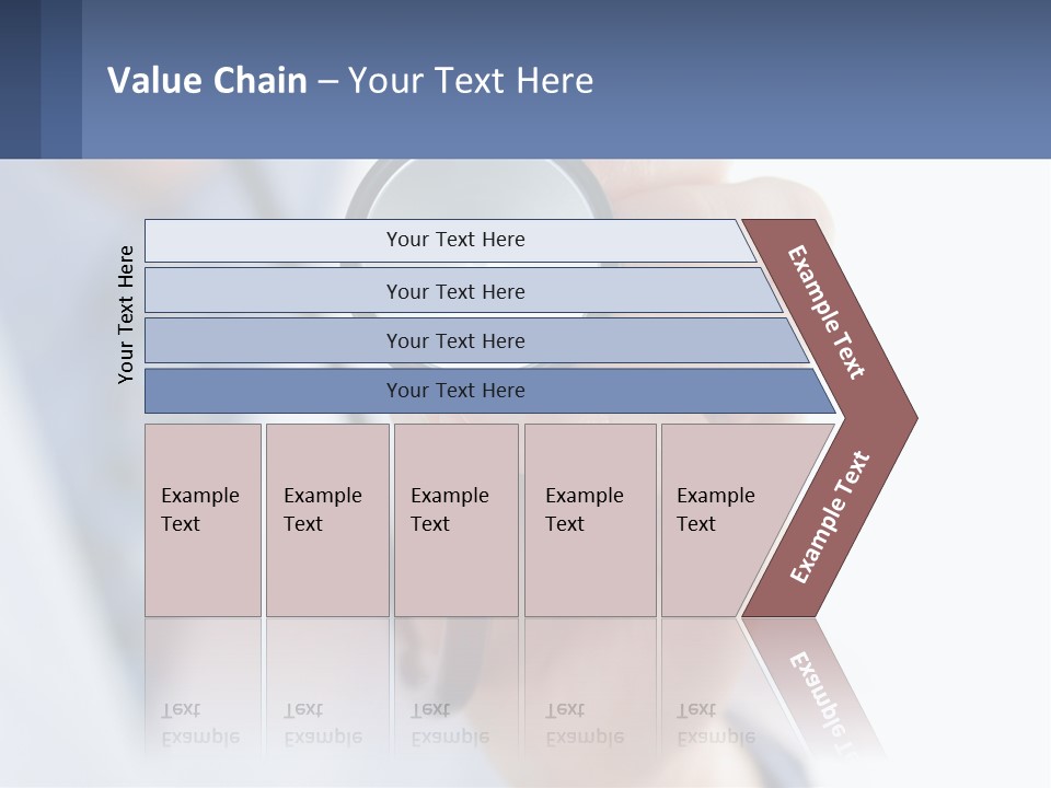 A Person Holding A Stethoscope Up To Their Eye PowerPoint Template
