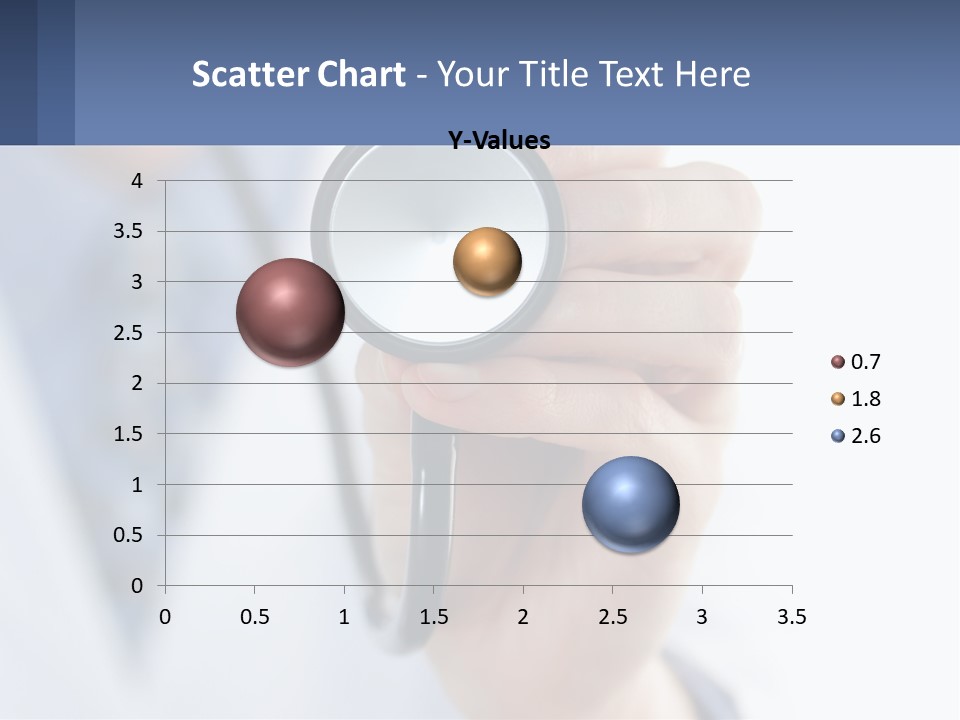 A Person Holding A Stethoscope Up To Their Eye PowerPoint Template