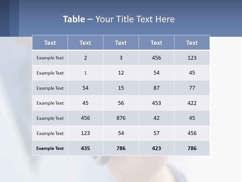 A Person Holding A Stethoscope Up To Their Eye PowerPoint Template