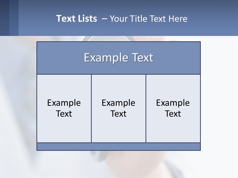 A Person Holding A Stethoscope Up To Their Eye PowerPoint Template
