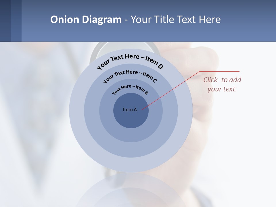 A Person Holding A Stethoscope Up To Their Eye PowerPoint Template