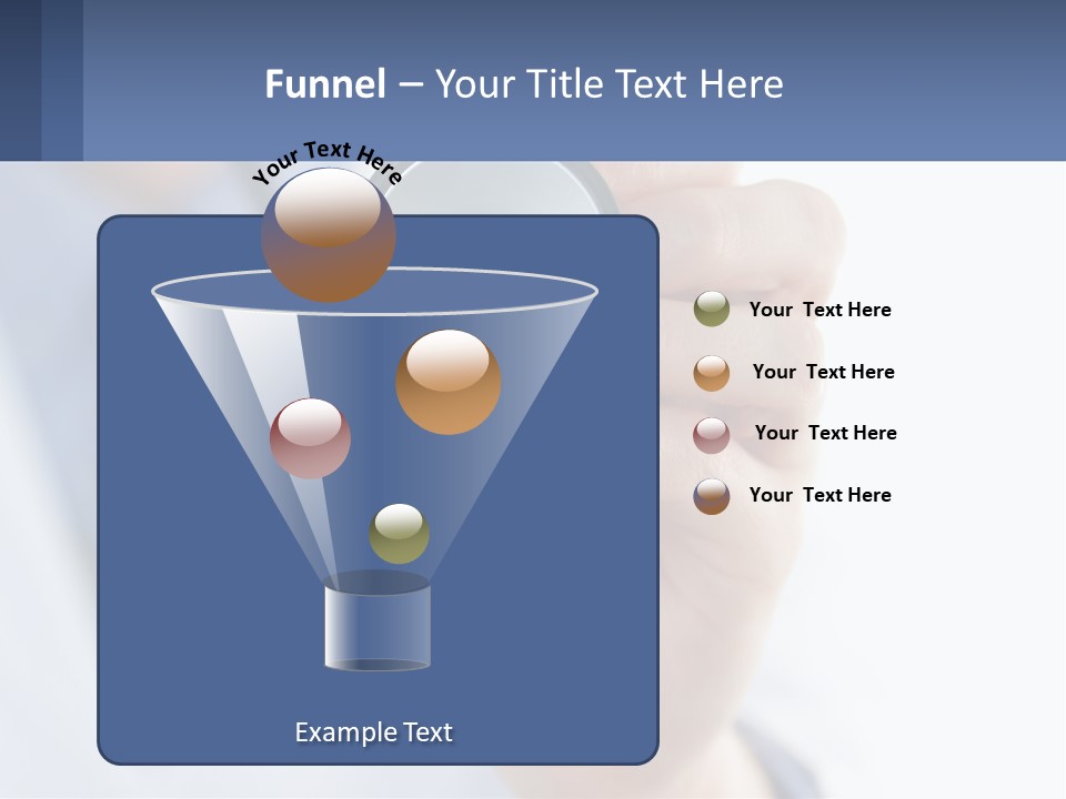 A Person Holding A Stethoscope Up To Their Eye PowerPoint Template