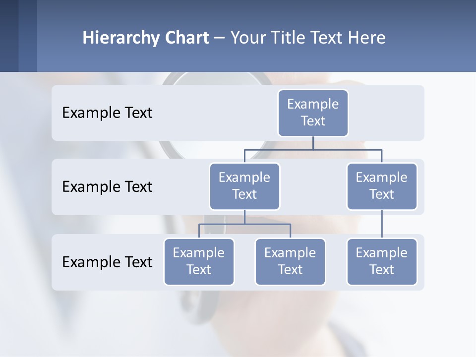 A Person Holding A Stethoscope Up To Their Eye PowerPoint Template