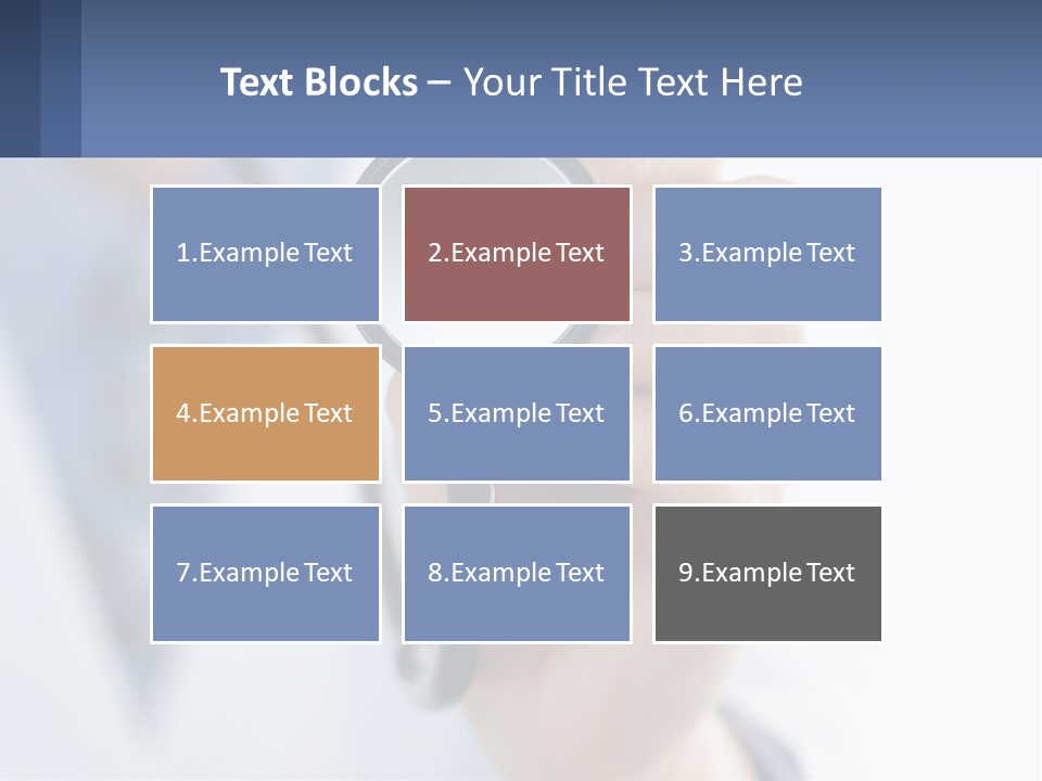 A Person Holding A Stethoscope Up To Their Eye PowerPoint Template