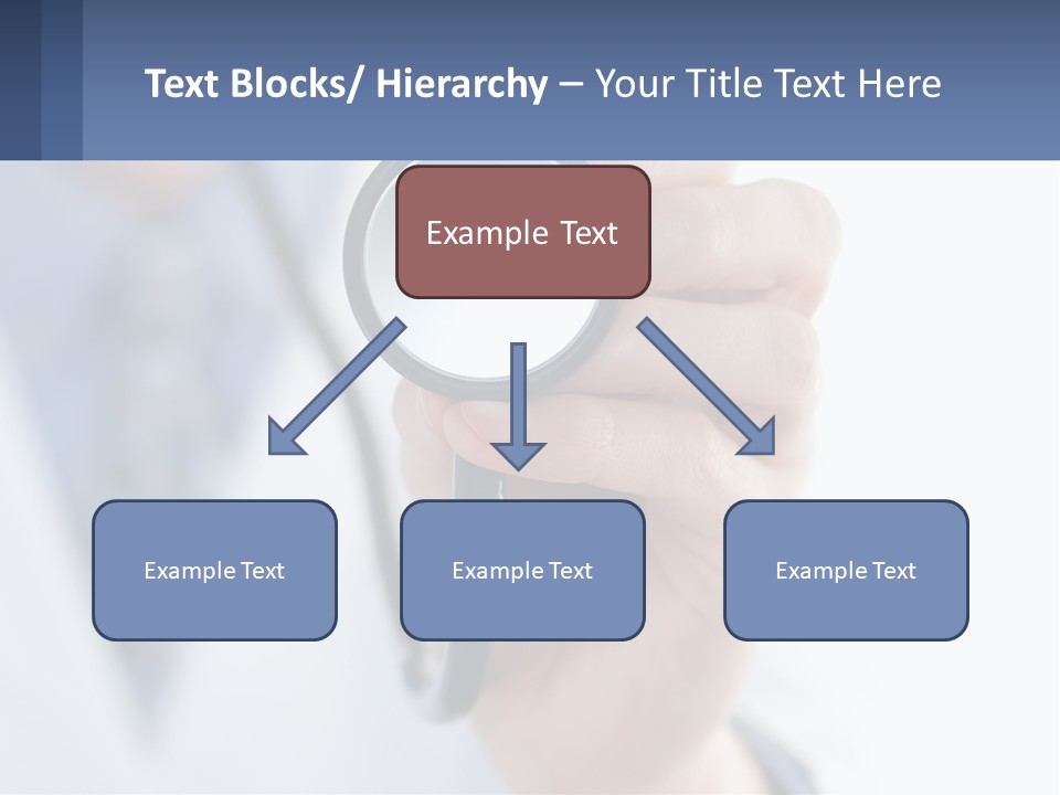 A Person Holding A Stethoscope Up To Their Eye PowerPoint Template