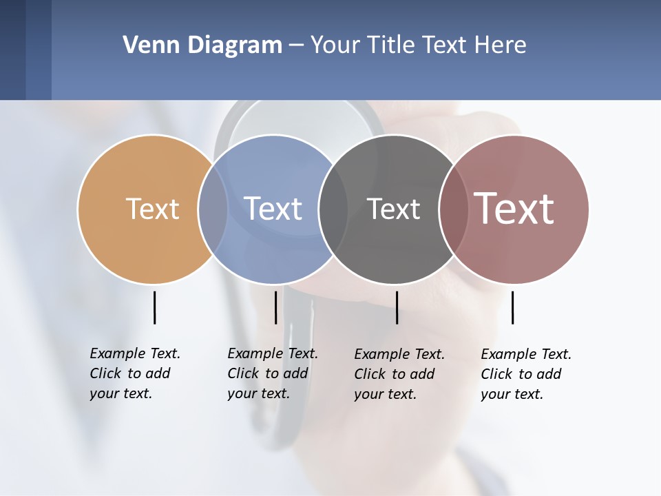 A Person Holding A Stethoscope Up To Their Eye PowerPoint Template
