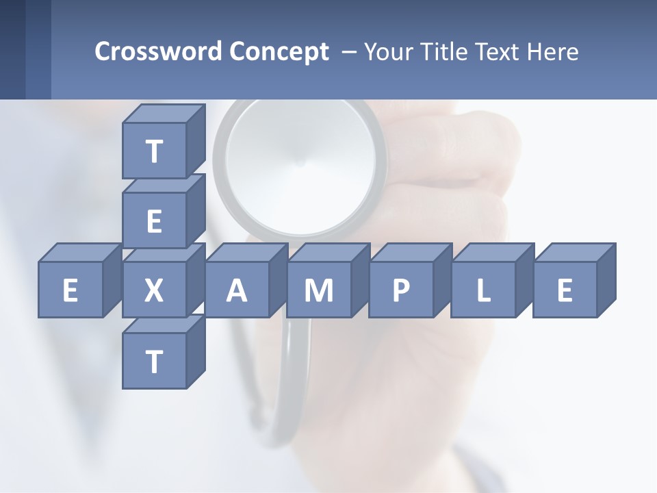 A Person Holding A Stethoscope Up To Their Eye PowerPoint Template