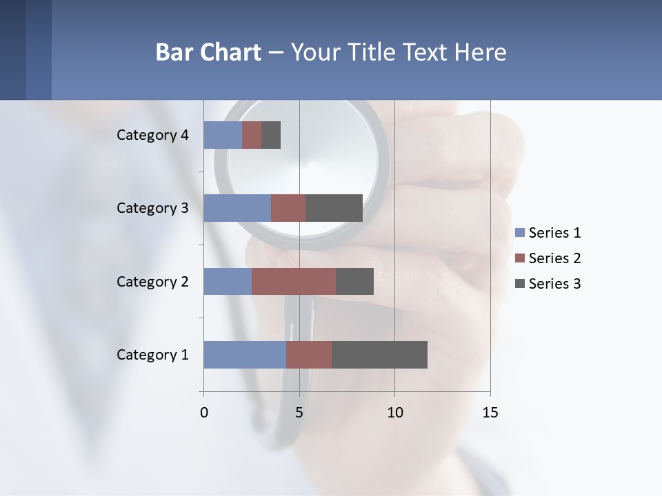 A Person Holding A Stethoscope Up To Their Eye PowerPoint Template