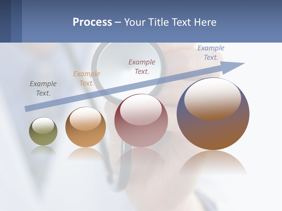 A Person Holding A Stethoscope Up To Their Eye PowerPoint Template