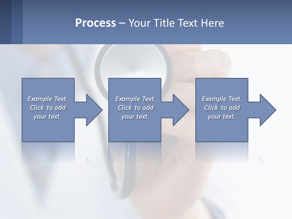 A Person Holding A Stethoscope Up To Their Eye PowerPoint Template