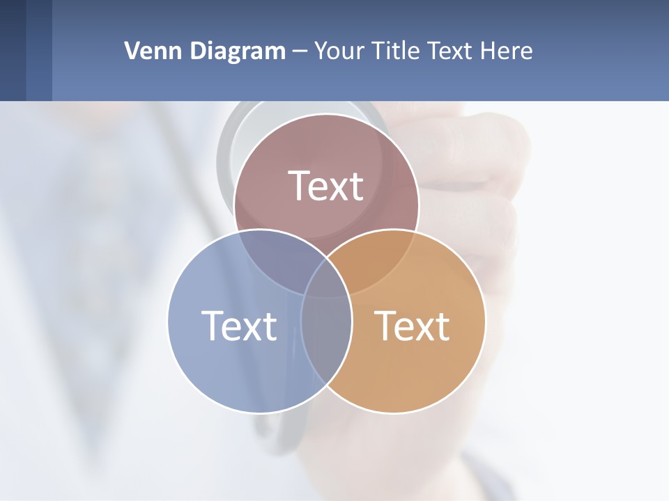A Person Holding A Stethoscope Up To Their Eye PowerPoint Template