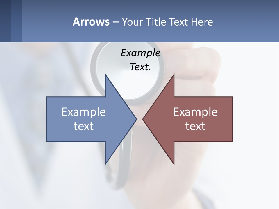 A Person Holding A Stethoscope Up To Their Eye PowerPoint Template