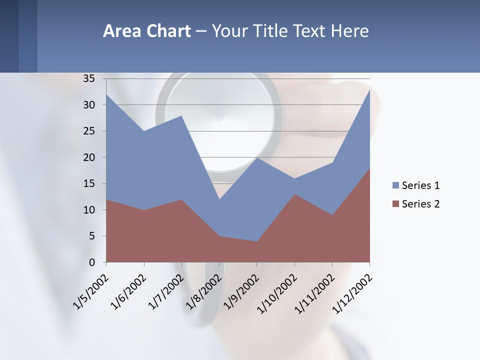 A Person Holding A Stethoscope Up To Their Eye PowerPoint Template