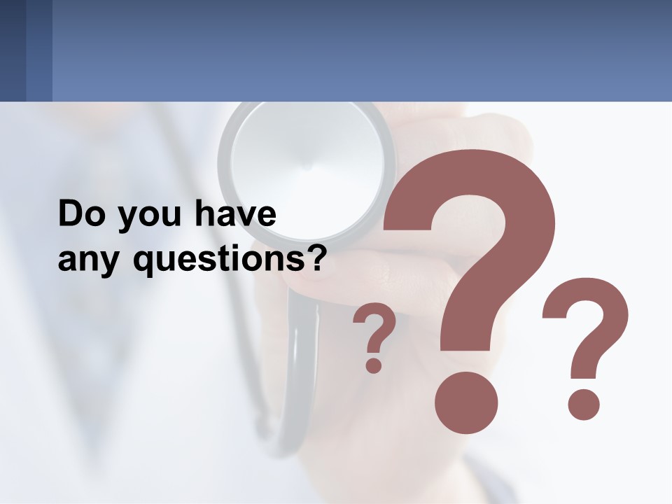 A Person Holding A Stethoscope Up To Their Eye PowerPoint Template