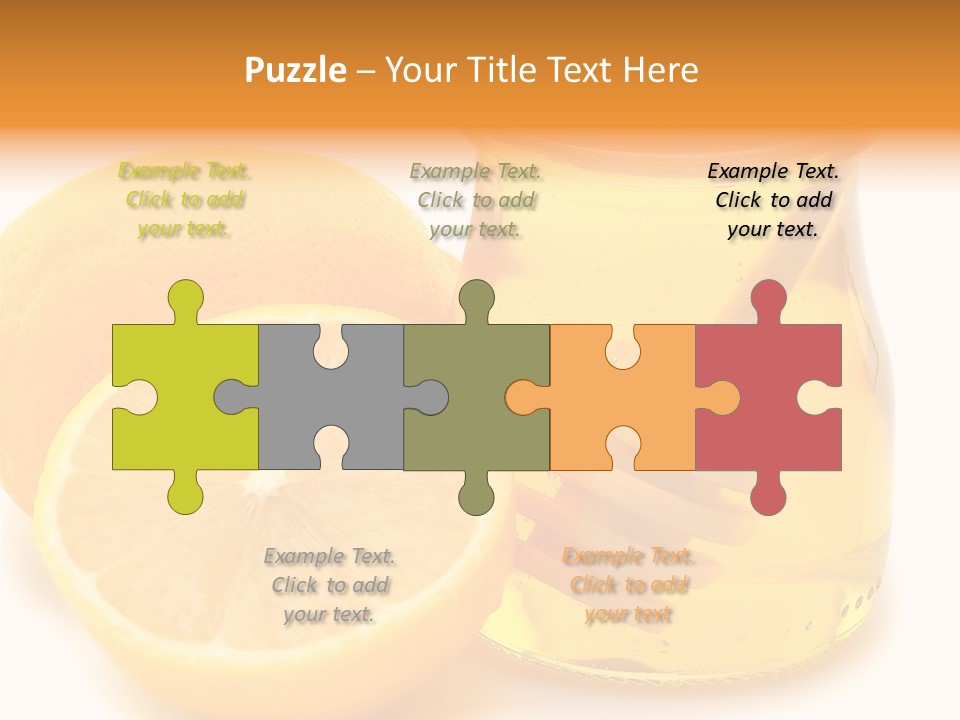 A Jar Of Honey And A Lemon Next To It PowerPoint Template