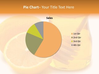 A Jar Of Honey And A Lemon Next To It PowerPoint Template