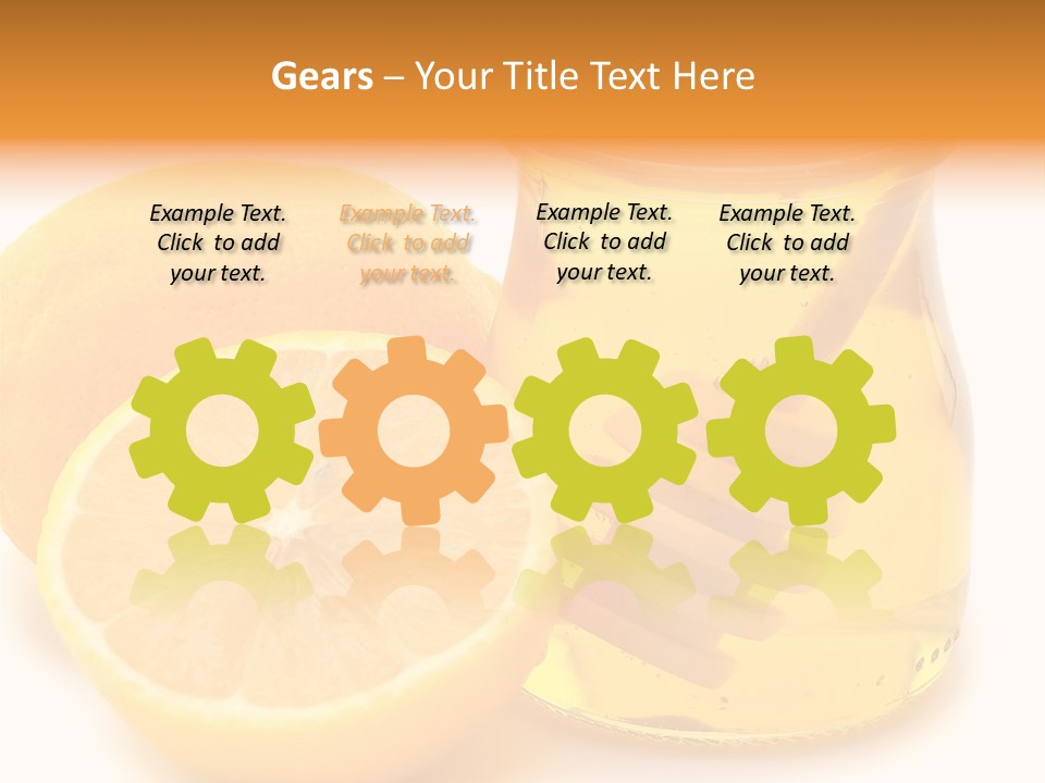 A Jar Of Honey And A Lemon Next To It PowerPoint Template