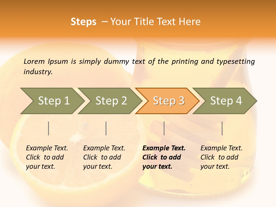 A Jar Of Honey And A Lemon Next To It PowerPoint Template