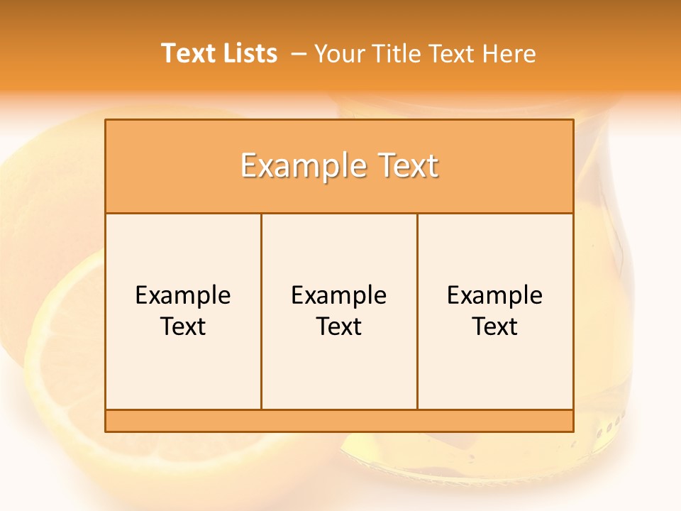 A Jar Of Honey And A Lemon Next To It PowerPoint Template