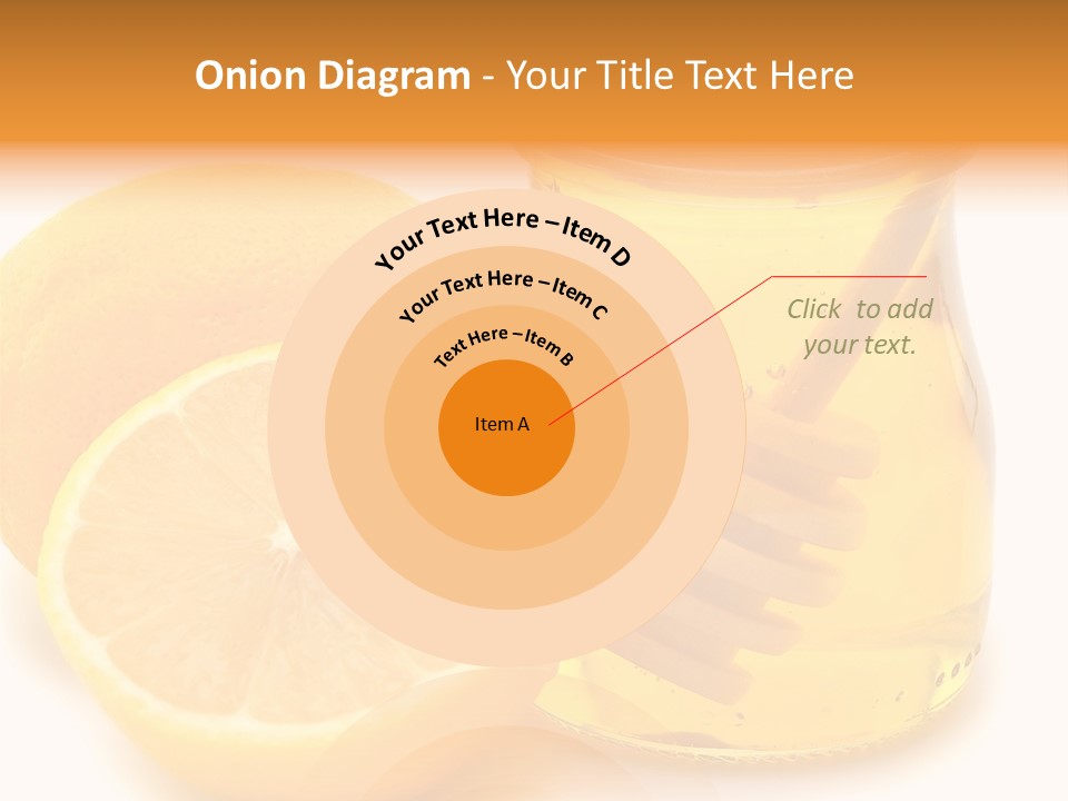 A Jar Of Honey And A Lemon Next To It PowerPoint Template