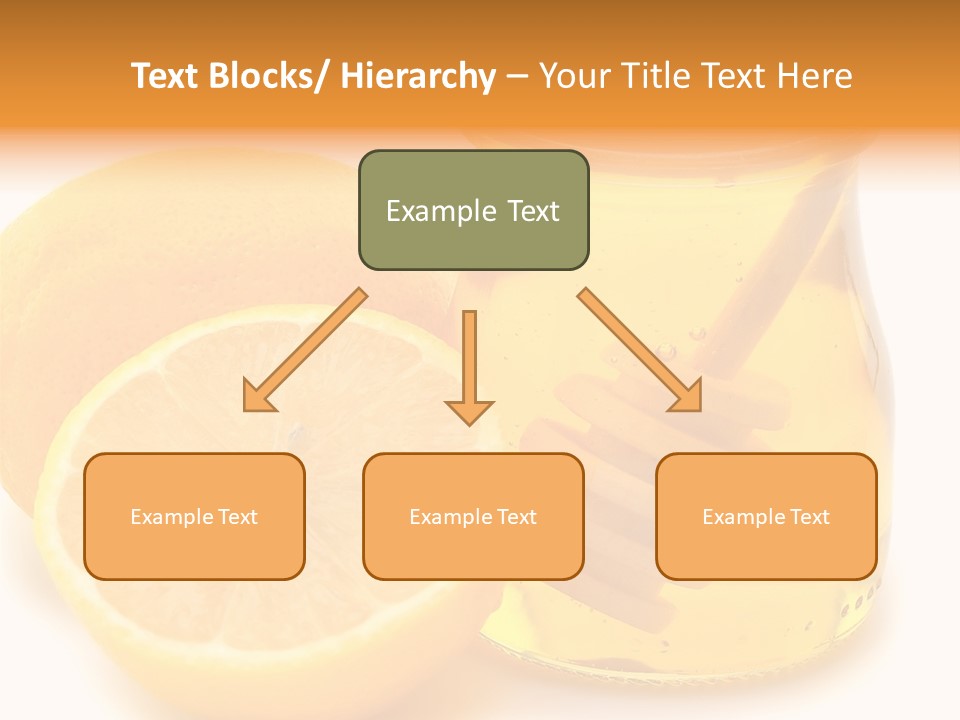 A Jar Of Honey And A Lemon Next To It PowerPoint Template