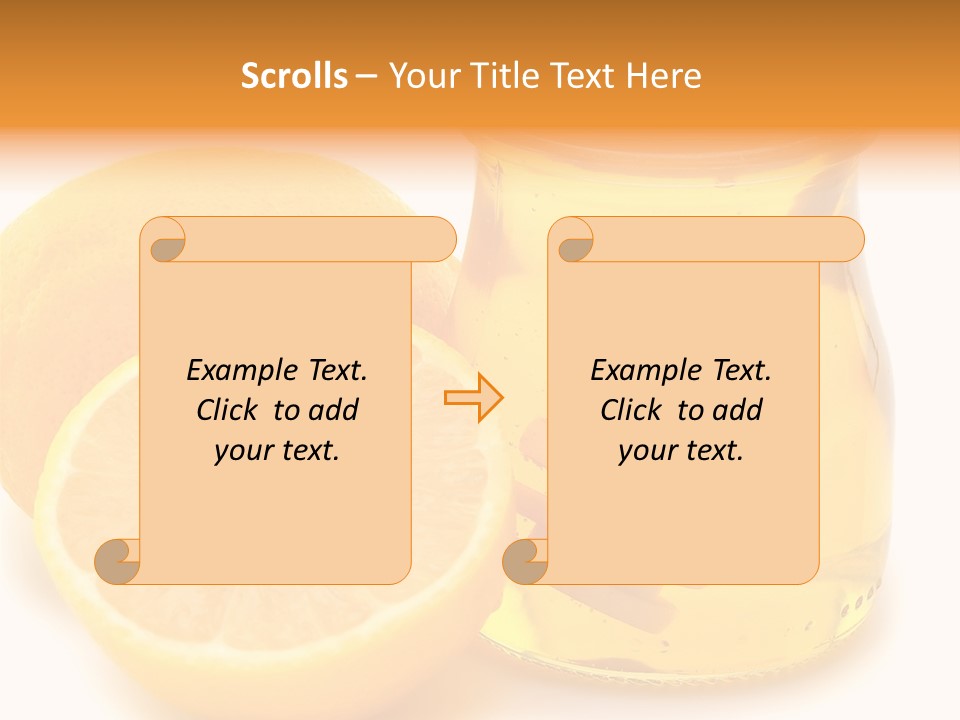 A Jar Of Honey And A Lemon Next To It PowerPoint Template