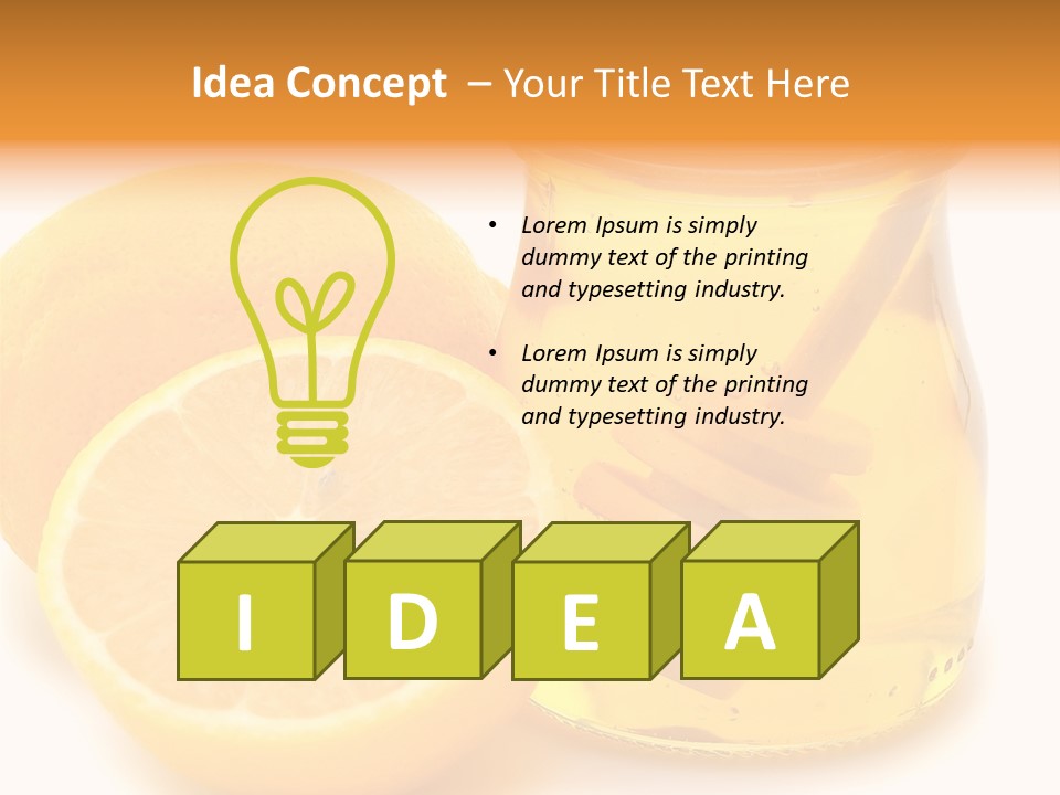 A Jar Of Honey And A Lemon Next To It PowerPoint Template
