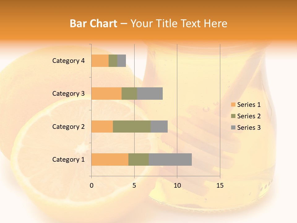 A Jar Of Honey And A Lemon Next To It PowerPoint Template