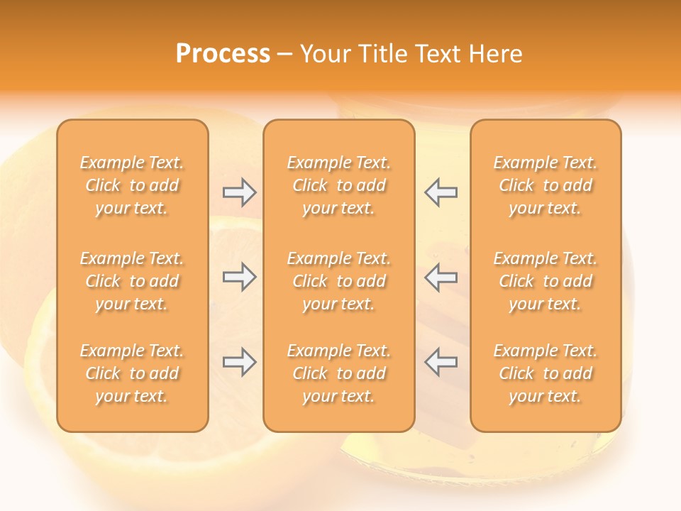 A Jar Of Honey And A Lemon Next To It PowerPoint Template