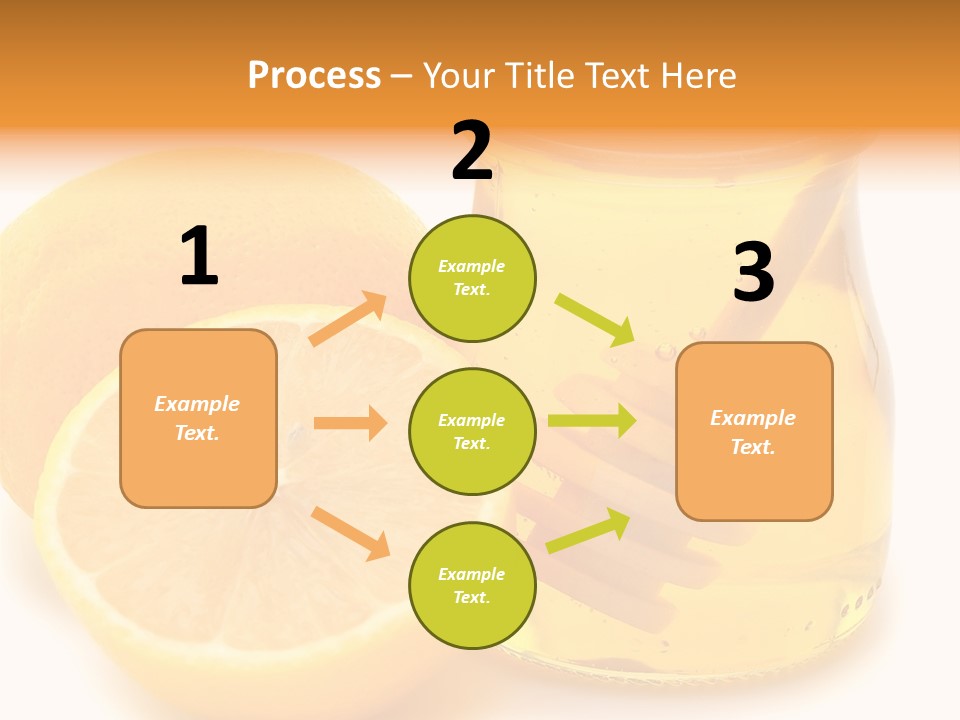 A Jar Of Honey And A Lemon Next To It PowerPoint Template