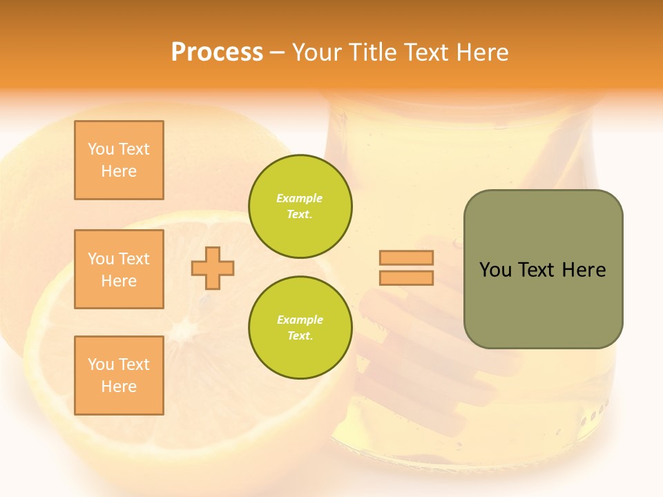 A Jar Of Honey And A Lemon Next To It PowerPoint Template