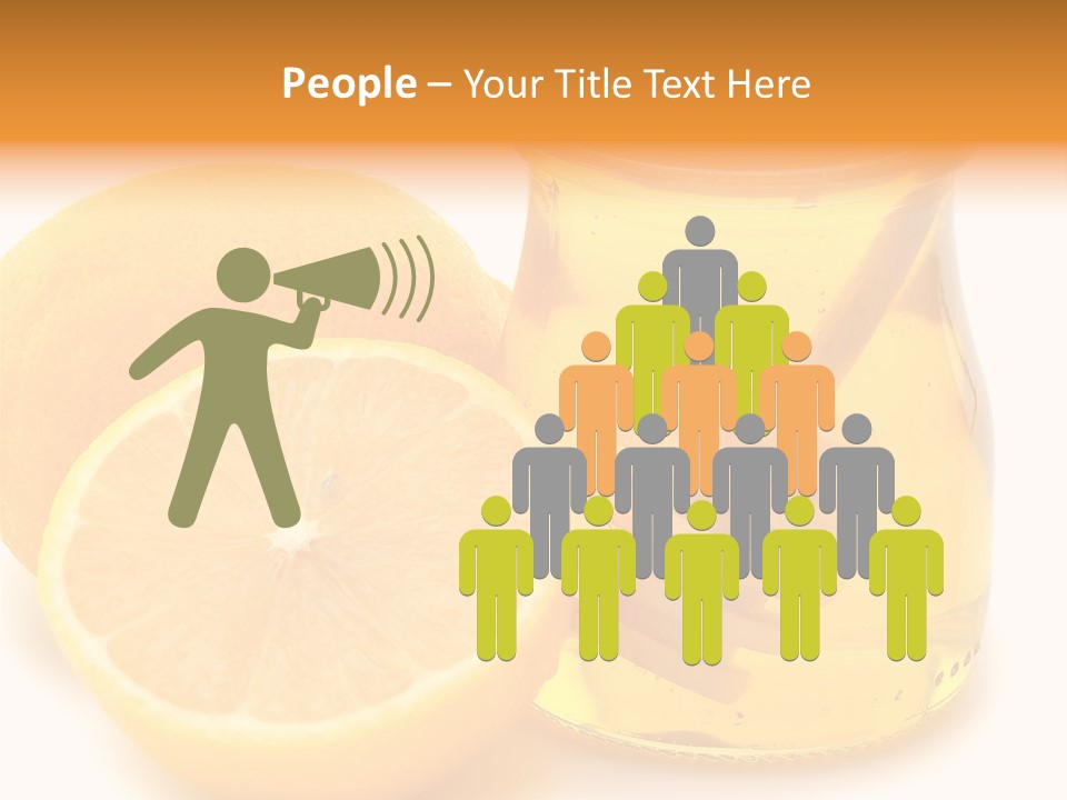 A Jar Of Honey And A Lemon Next To It PowerPoint Template