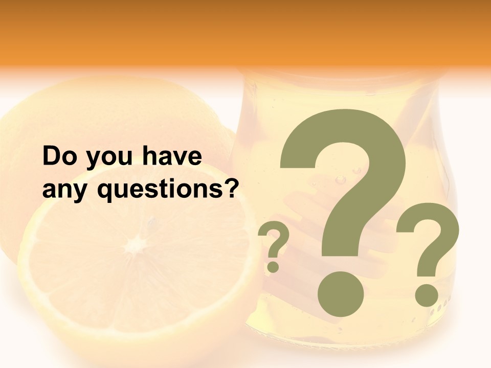 A Jar Of Honey And A Lemon Next To It PowerPoint Template