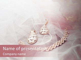 A Beautiful Necklace And Earrings Powerpoint Template PowerPoint Template