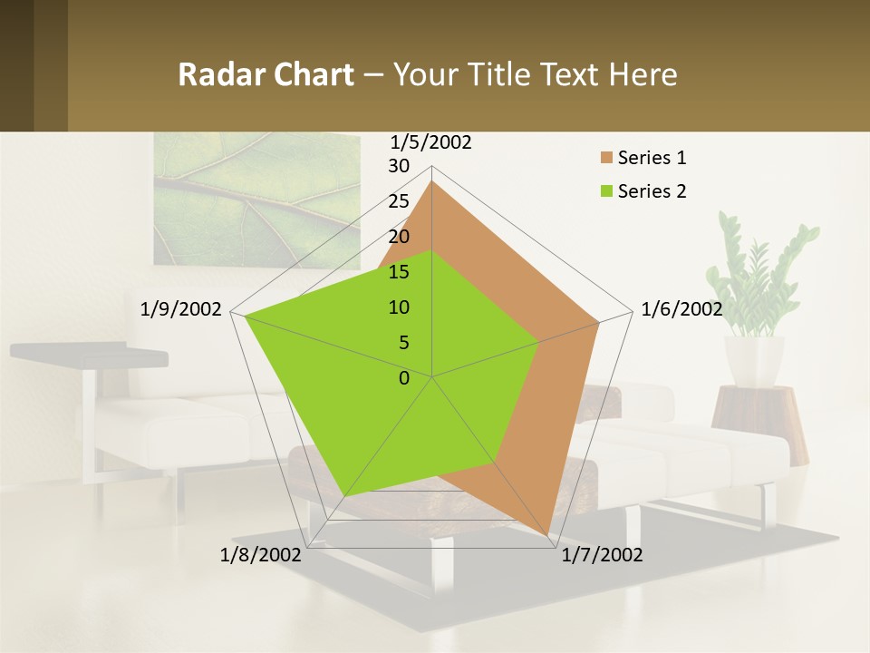 A Living Room With A White Couch And A Coffee Table PowerPoint Template