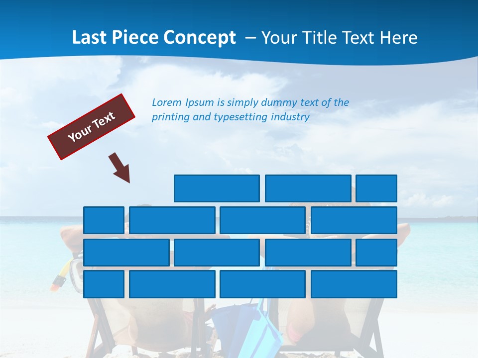 Two People Sitting In Beach Chairs On The Beach PowerPoint Template